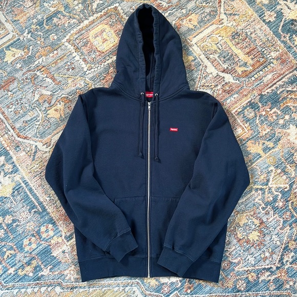 Supreme Small Box Zip Up Sweatshirt SIZE LARGE - Picture 1 of 7